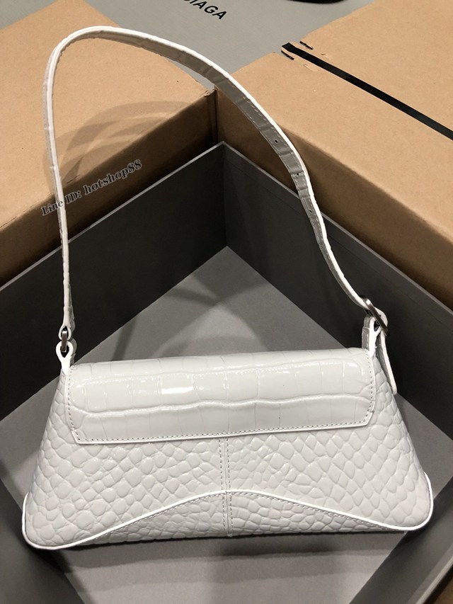 Balenciaga專櫃爆款單肩斜挎女包 巴黎世家小號新款bag翻蓋腋下包 fyj1712